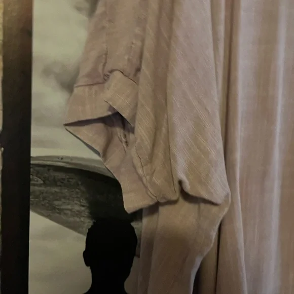 Easel Rayon Button Down Shirt - Picture 5 of 7